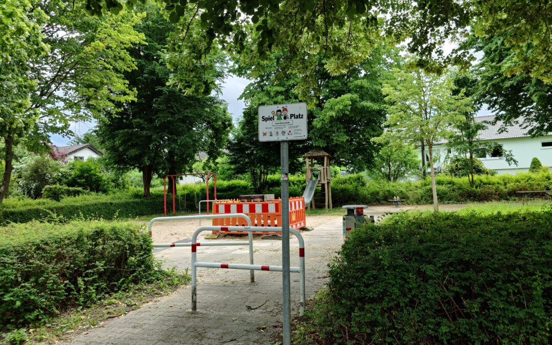 Der kleine Wasserspielplatz wird saniert